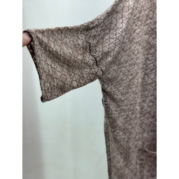 Umgee Brown women's  Oversized Cowl Neck Lightweight Sweater - 1XL - Picture 4 of 8